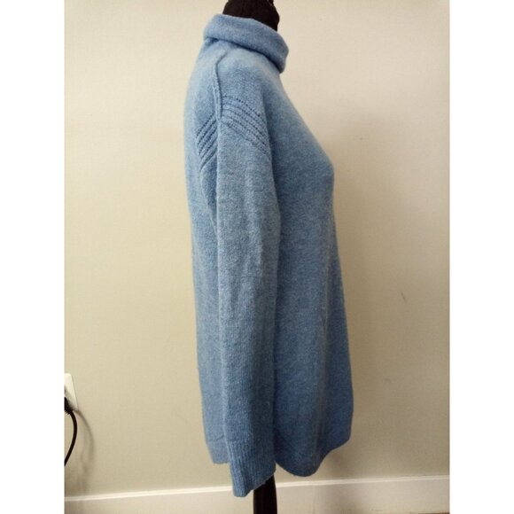 GAP Maternity Women's Blue Turtleneck Sweater Size Small - Picture 2 of 6
